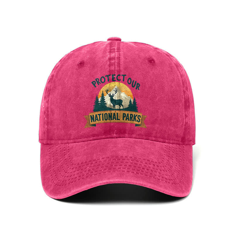 Gorra de béisbol ajustable "Protect Our National Parks Deer Resist"