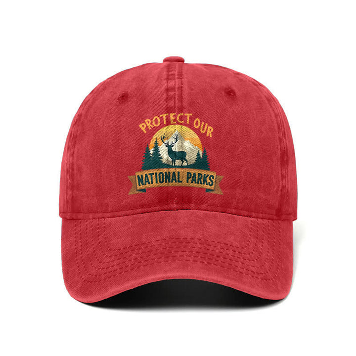 Gorra de béisbol ajustable "Protect Our National Parks Deer Resist"