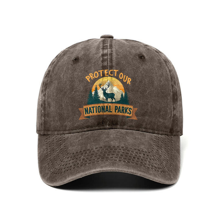 Gorra de béisbol ajustable "Protect Our National Parks Deer Resist"