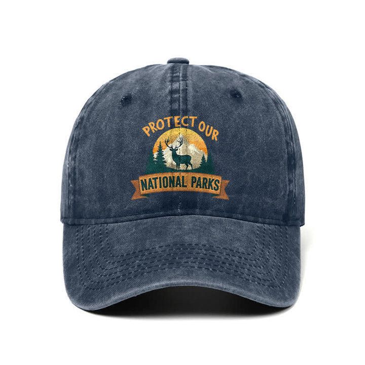 Gorra de béisbol ajustable "Protect Our National Parks Deer Resist"