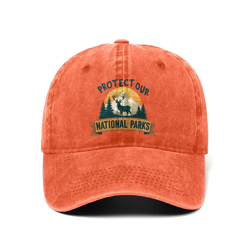 Gorra de béisbol ajustable "Protect Our National Parks Deer Resist"