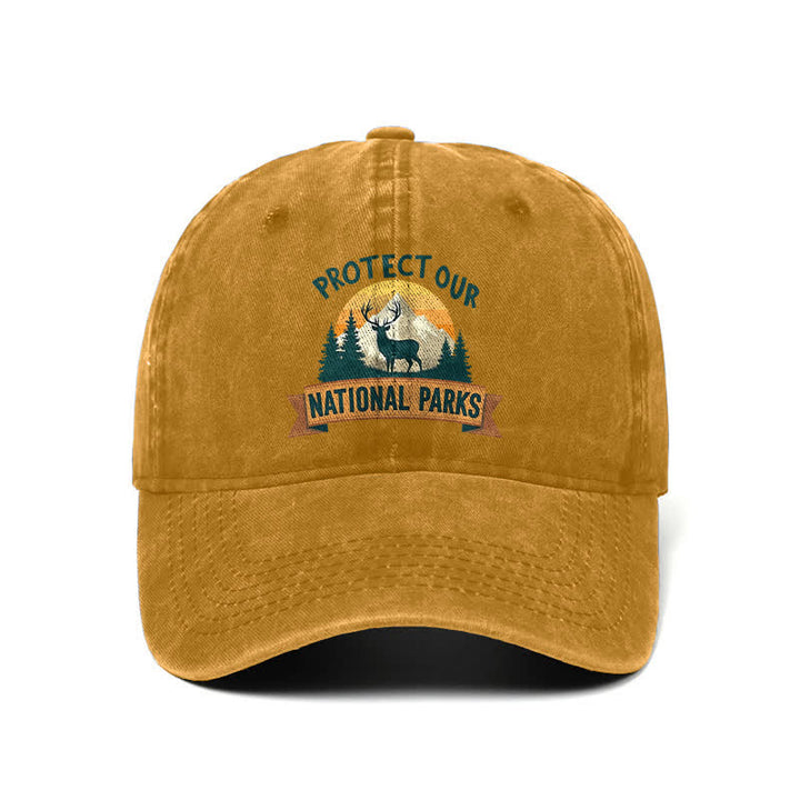 Gorra de béisbol ajustable "Protect Our National Parks Deer Resist"