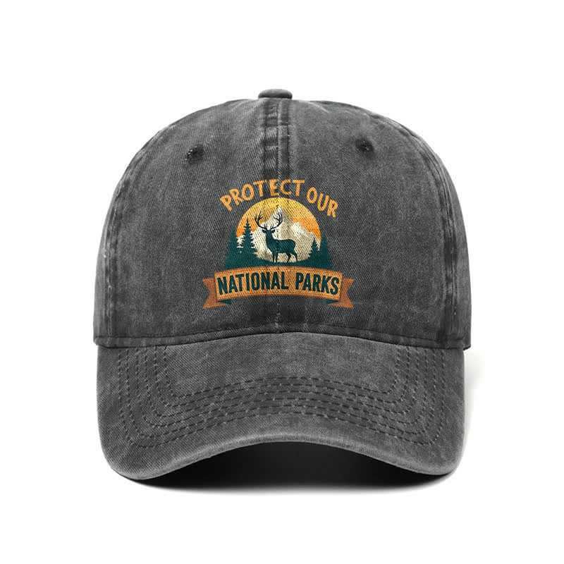 Gorra de béisbol ajustable "Protect Our National Parks Deer Resist"