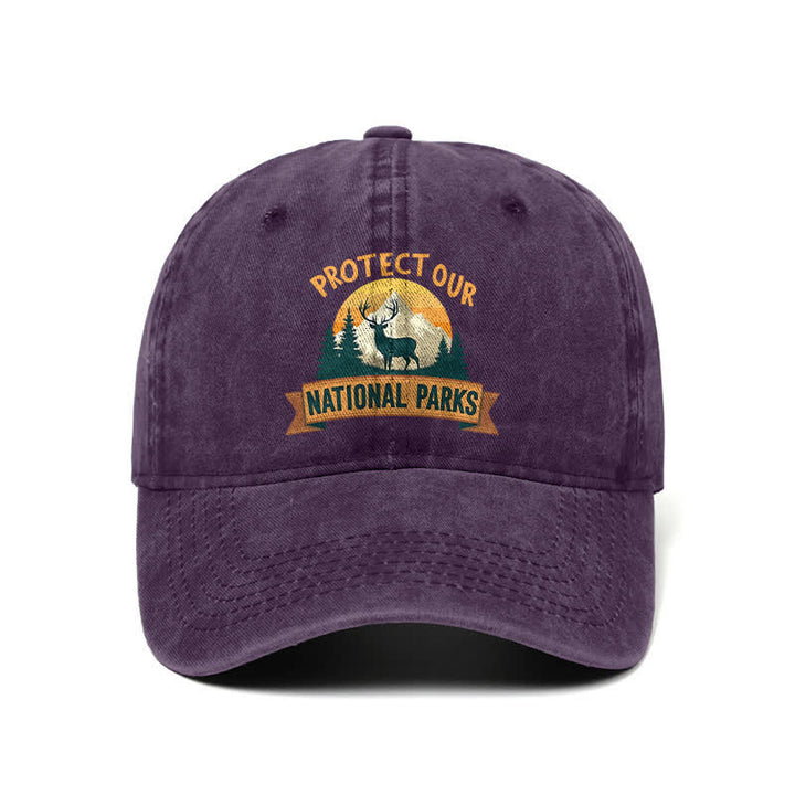 Gorra de béisbol ajustable "Protect Our National Parks Deer Resist"
