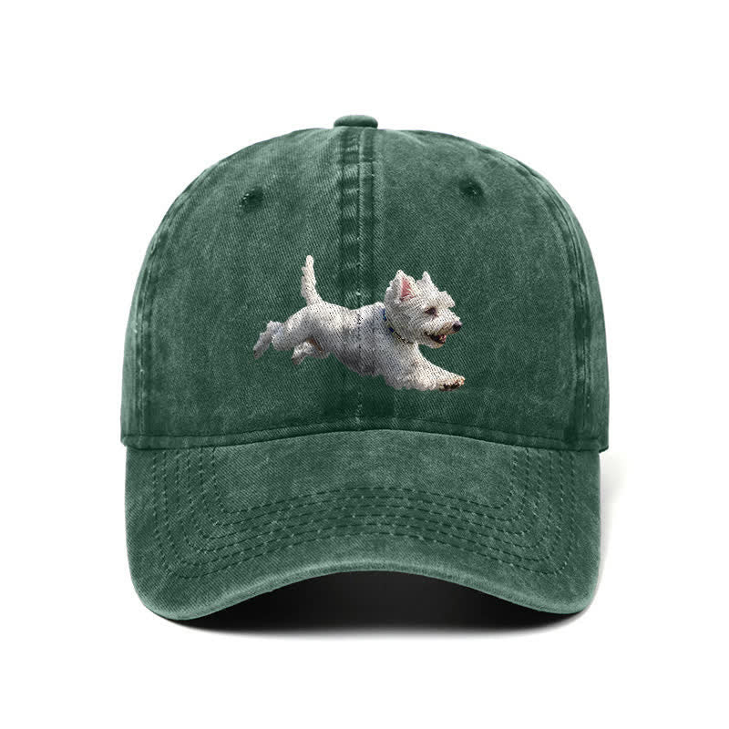 Gorra de béisbol ajustable para amantes de los perros West Highland White Terrier