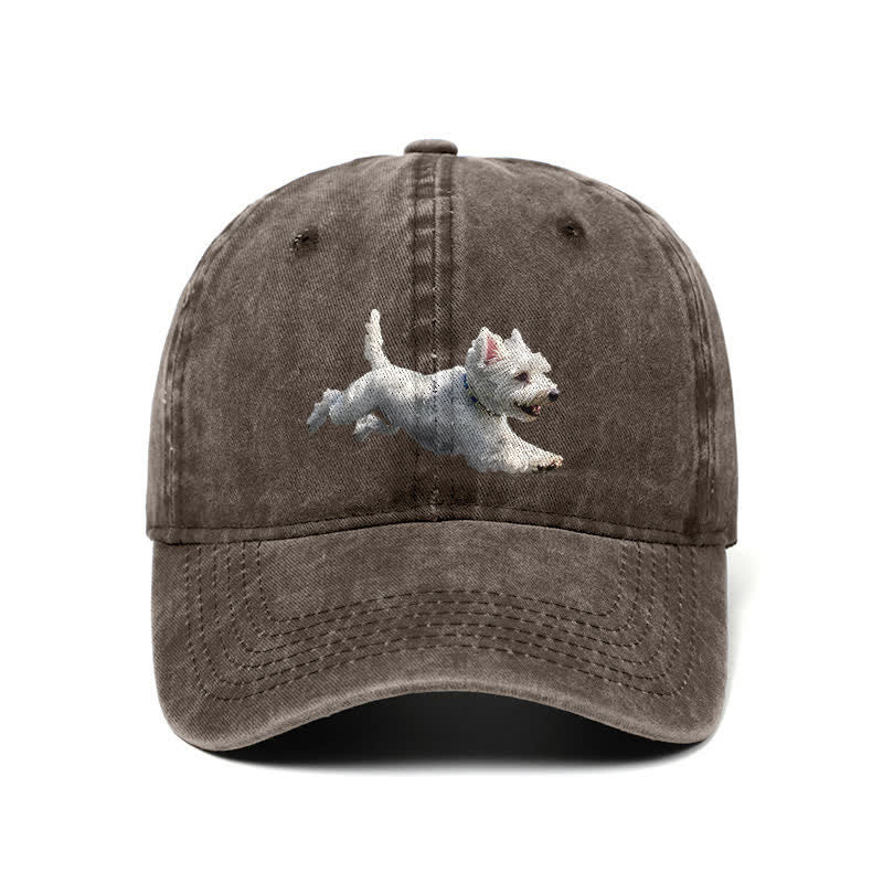 Gorra de béisbol ajustable para amantes de los perros West Highland White Terrier