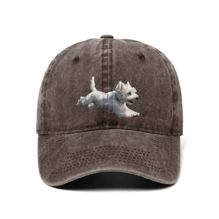 Gorra de béisbol ajustable para amantes de los perros West Highland White Terrier