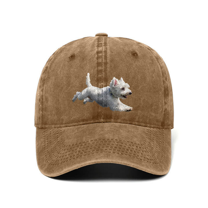 Gorra de béisbol ajustable para amantes de los perros West Highland White Terrier