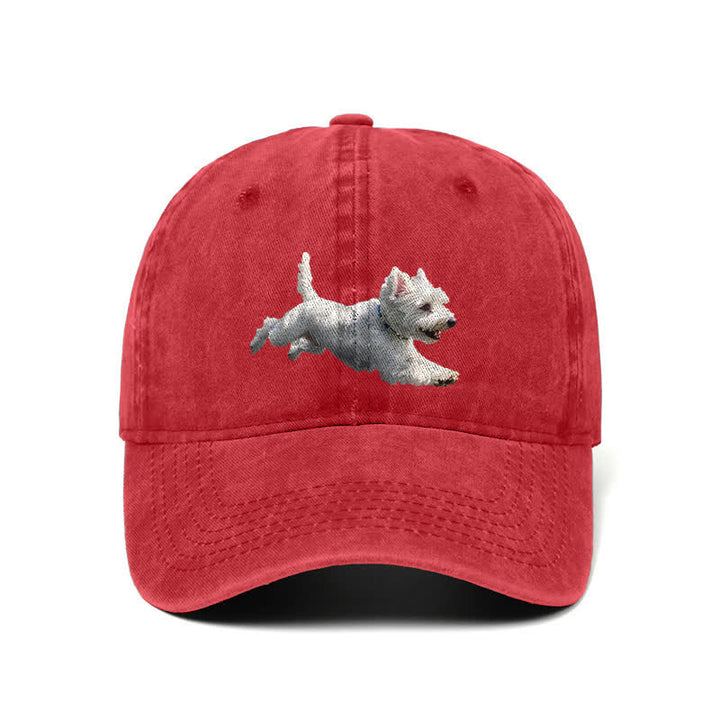 Gorra de béisbol ajustable para amantes de los perros West Highland White Terrier