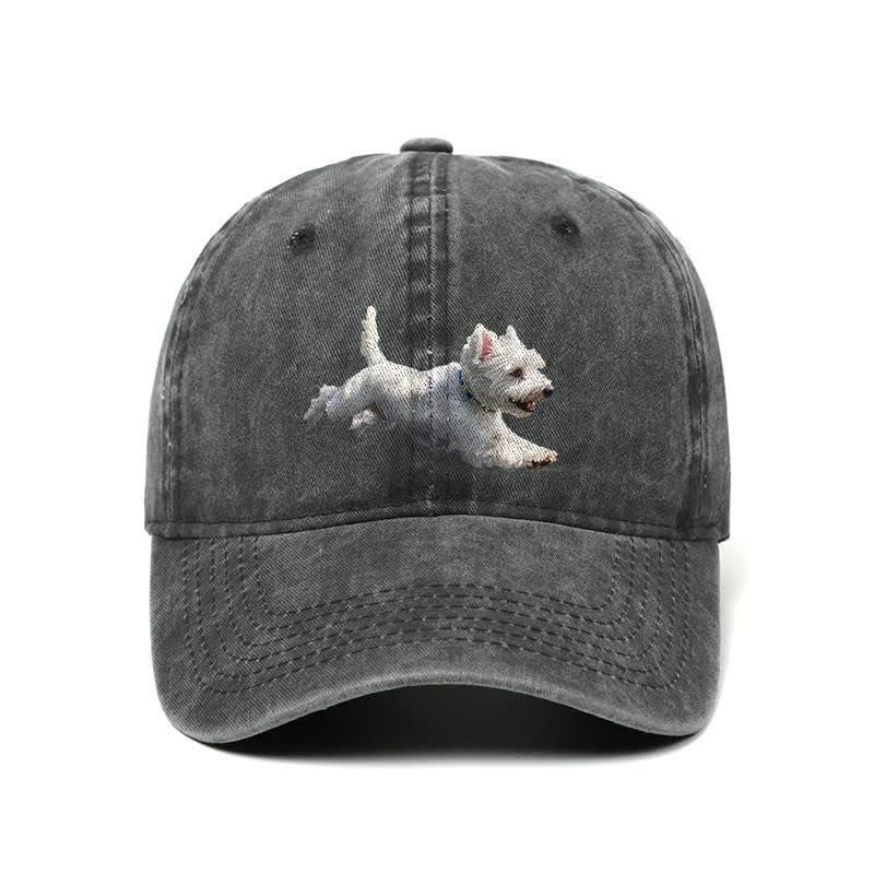Gorra de béisbol ajustable para amantes de los perros West Highland White Terrier