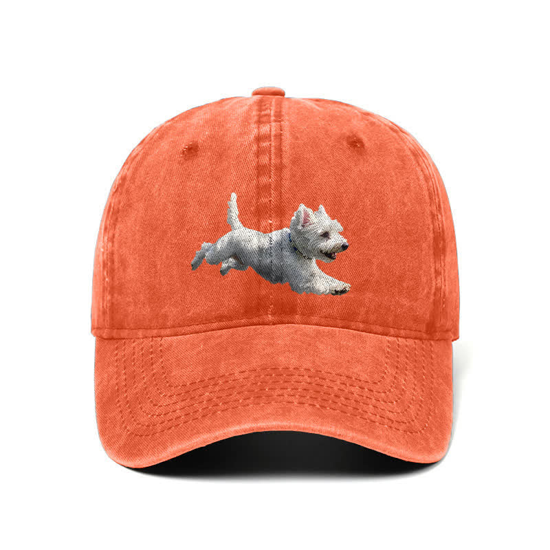 Gorra de béisbol ajustable para amantes de los perros West Highland White Terrier