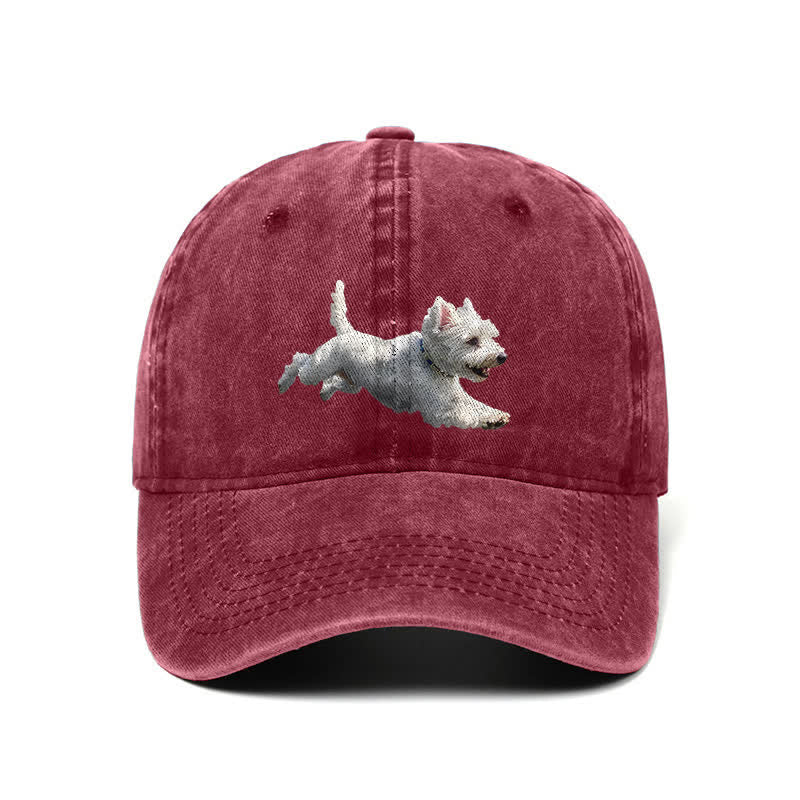 Gorra de béisbol ajustable para amantes de los perros West Highland White Terrier