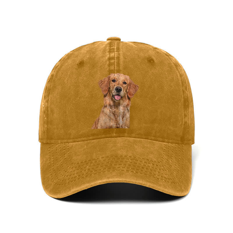 Gorra de béisbol ajustable para amantes de los perros Golden Retriever