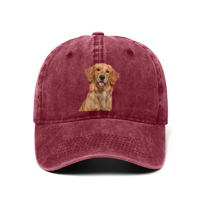 Gorra de béisbol ajustable para amantes de los perros Golden Retriever