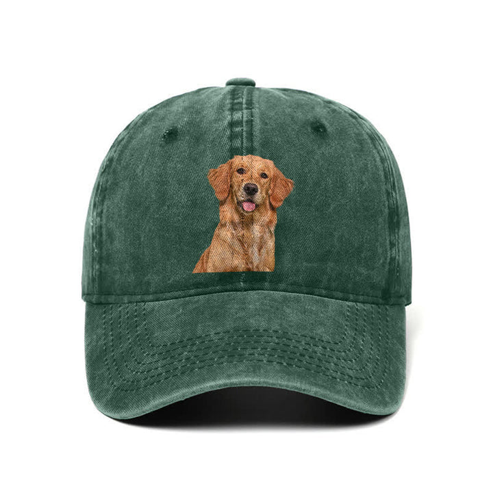 Gorra de béisbol ajustable para amantes de los perros Golden Retriever