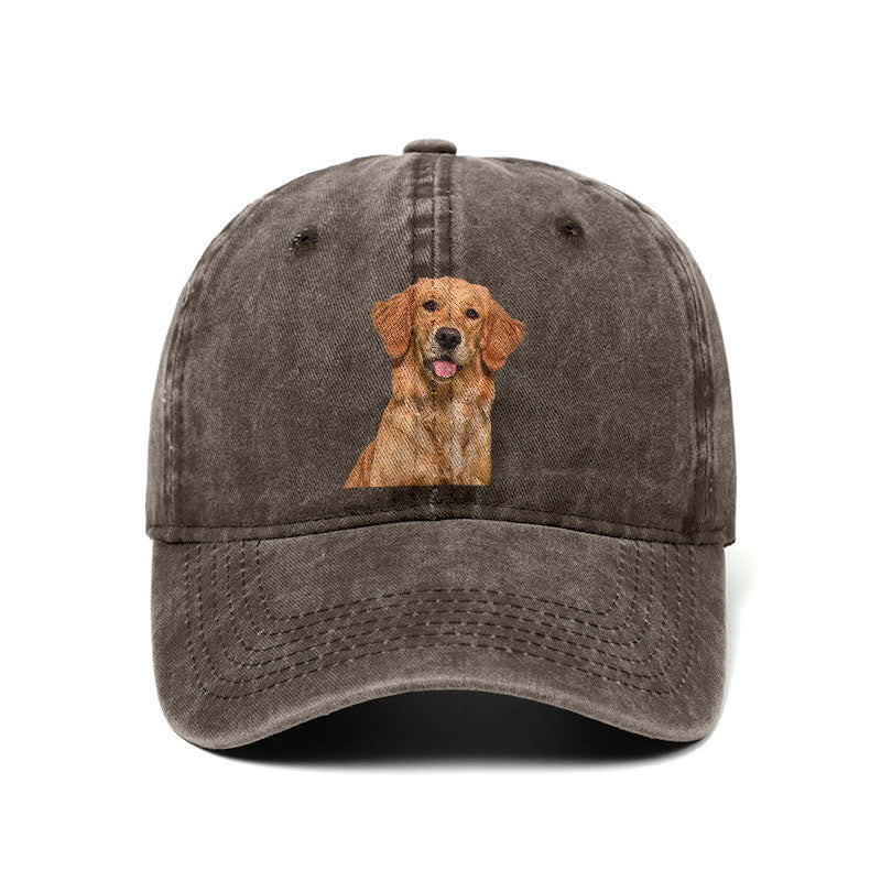 Gorra de béisbol ajustable para amantes de los perros Golden Retriever