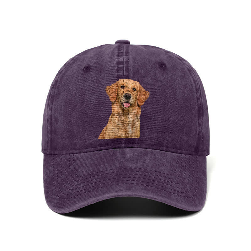 Gorra de béisbol ajustable para amantes de los perros Golden Retriever