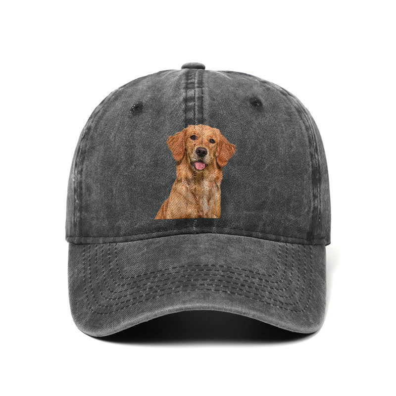 Gorra de béisbol ajustable para amantes de los perros Golden Retriever