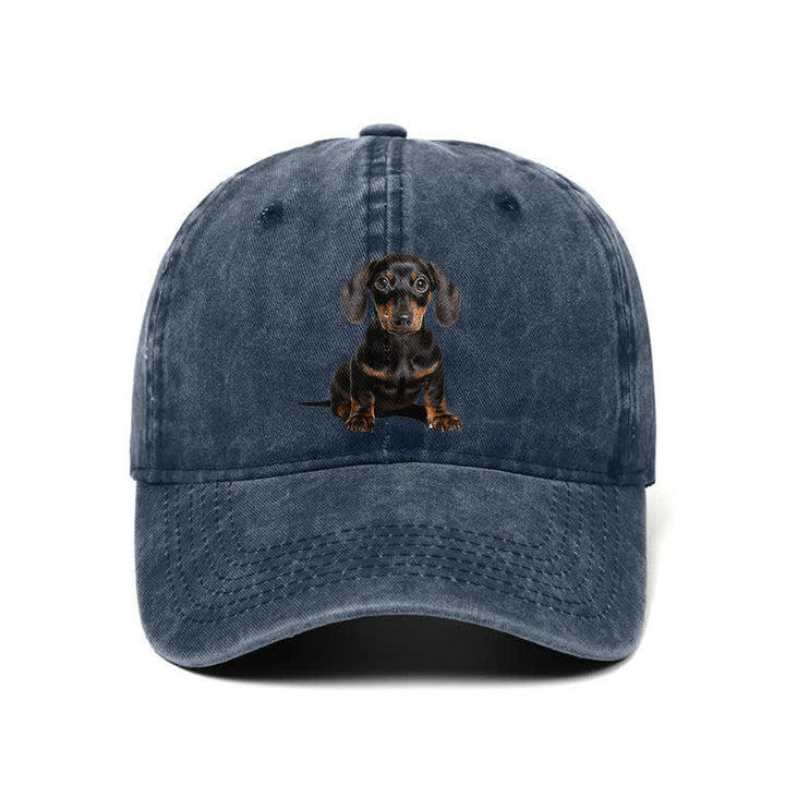 Gorra de béisbol ajustable para amantes de los perros salchicha