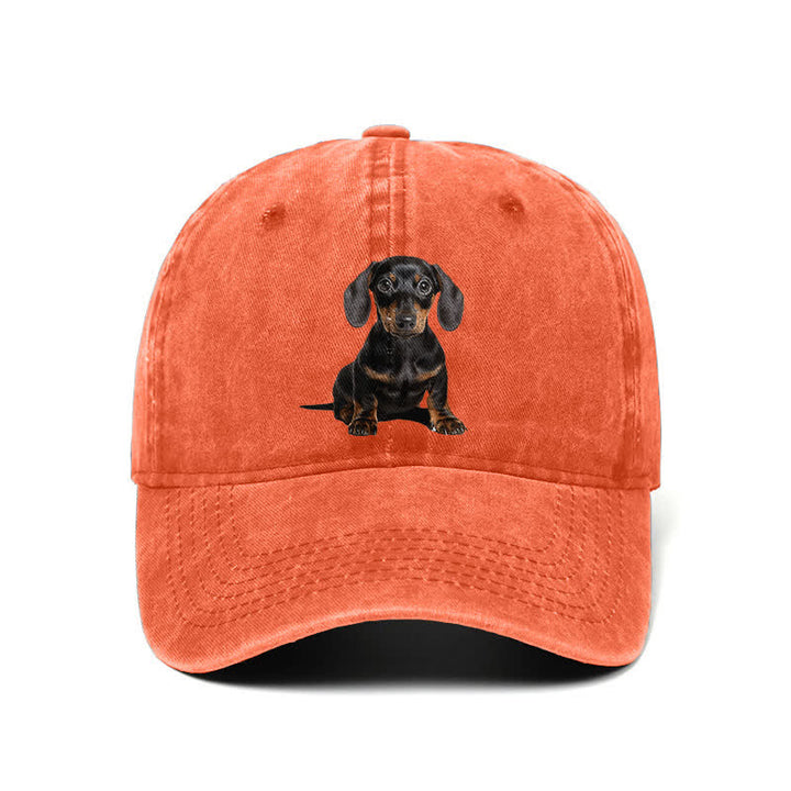 Gorra de béisbol ajustable para amantes de los perros salchicha