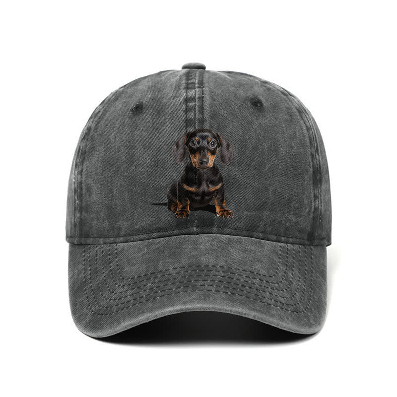 Gorra de béisbol ajustable para amantes de los perros salchicha