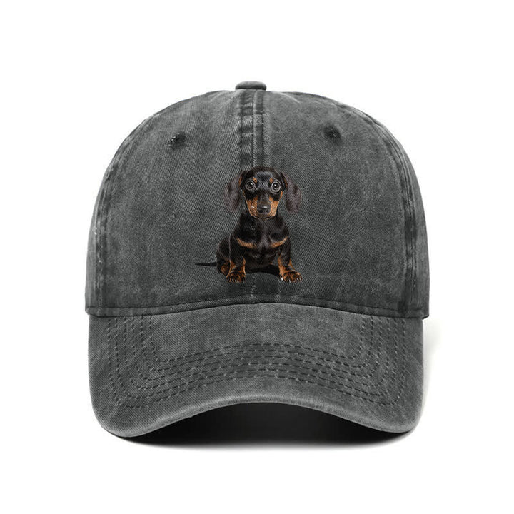 Gorra de béisbol ajustable para amantes de los perros salchicha