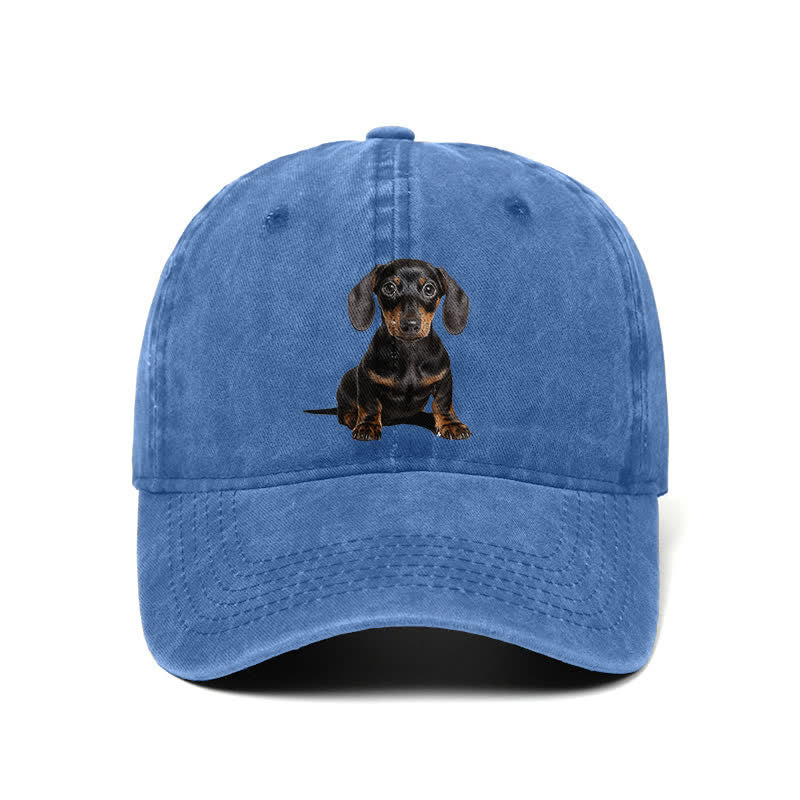 Gorra de béisbol ajustable para amantes de los perros salchicha