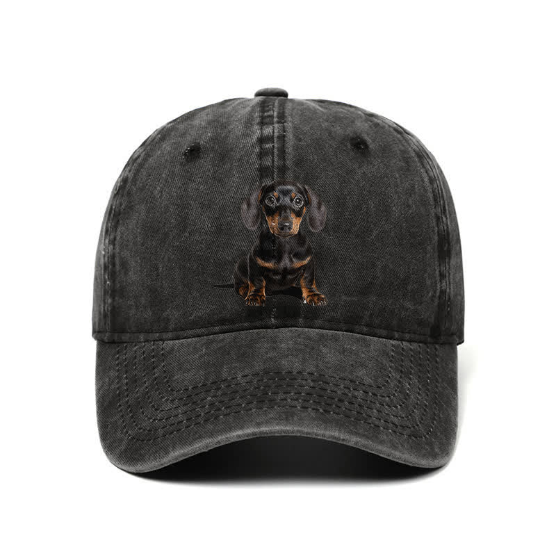 Gorra de béisbol ajustable para amantes de los perros salchicha
