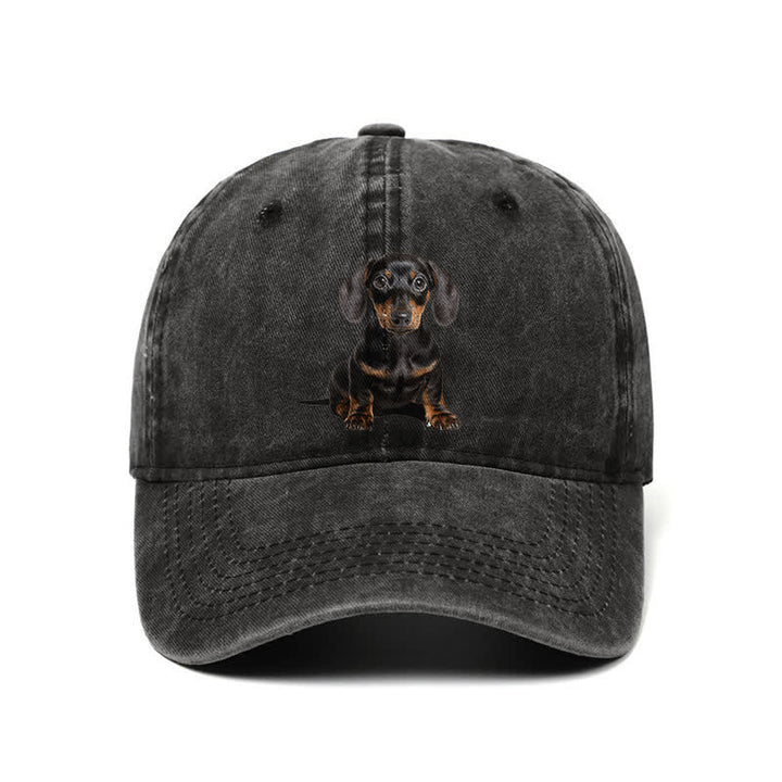Gorra de béisbol ajustable para amantes de los perros salchicha