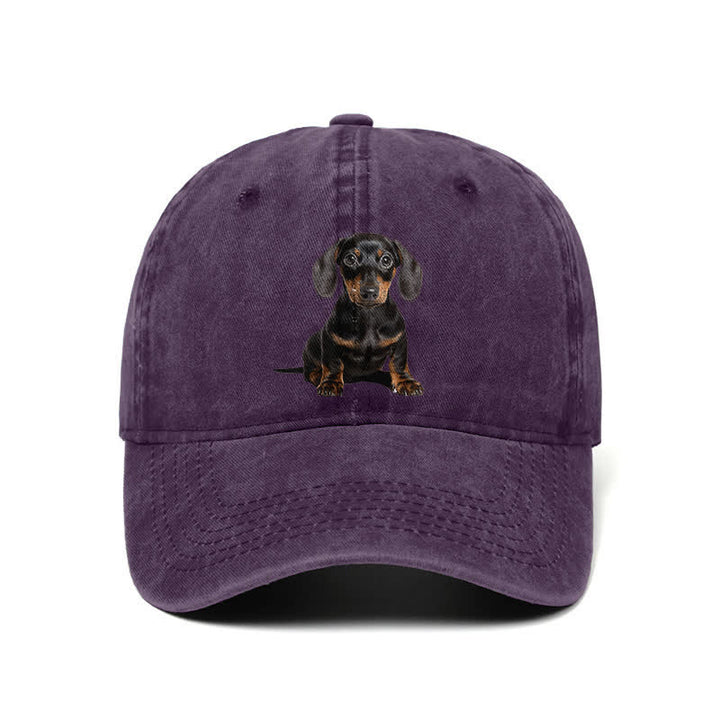 Gorra de béisbol ajustable para amantes de los perros salchicha