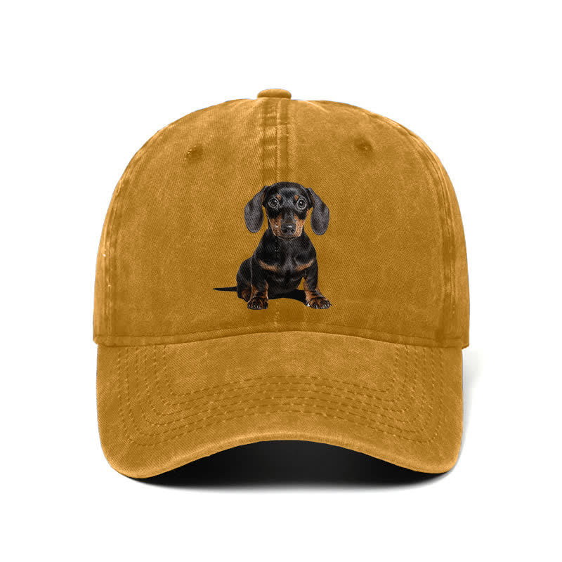 Gorra de béisbol ajustable para amantes de los perros salchicha