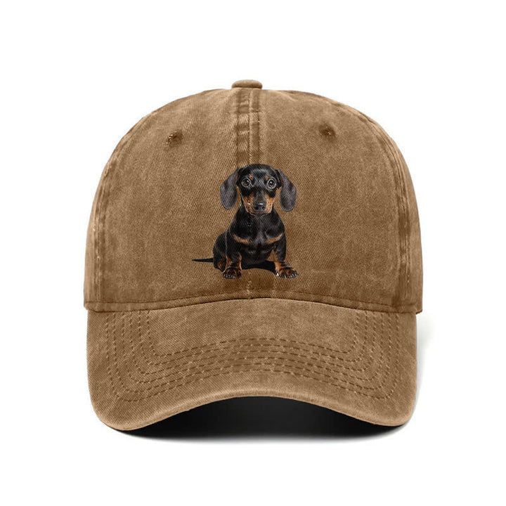 Gorra de béisbol ajustable para amantes de los perros salchicha