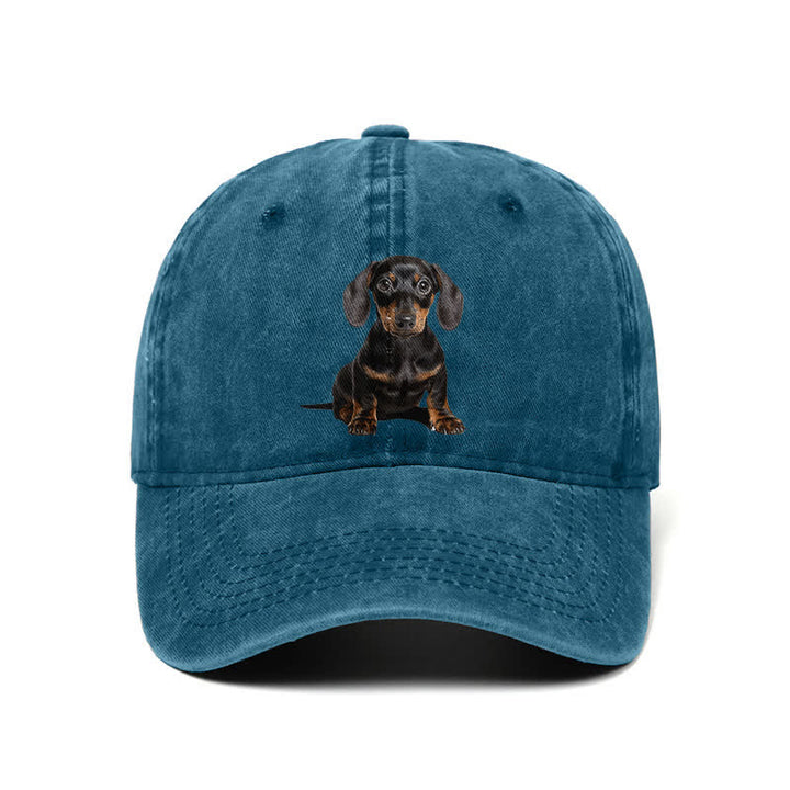 Gorra de béisbol ajustable para amantes de los perros salchicha