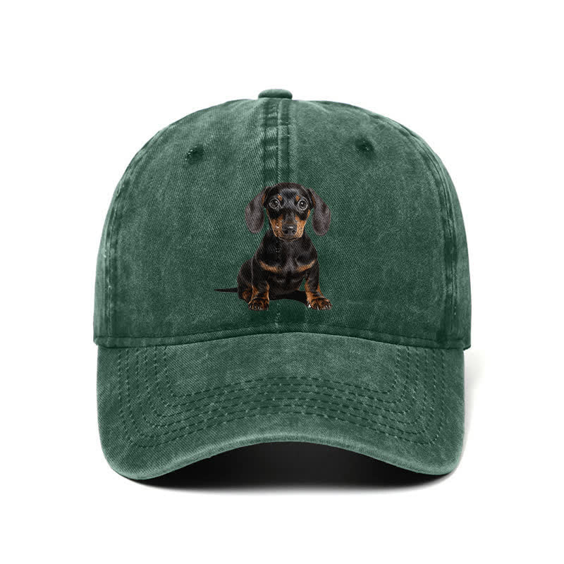 Gorra de béisbol ajustable para amantes de los perros salchicha