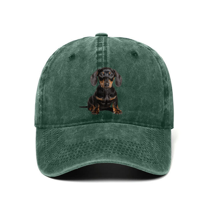 Gorra de béisbol ajustable para amantes de los perros salchicha