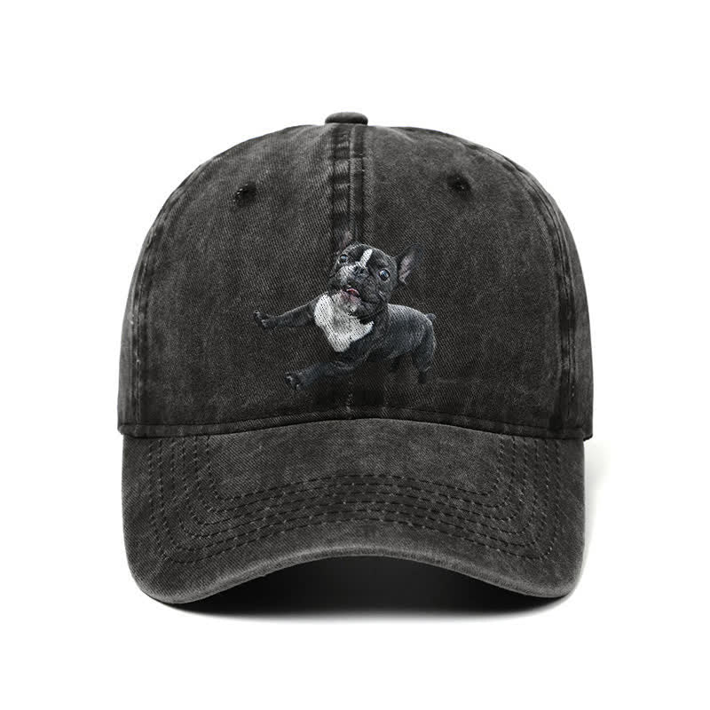 Gorra de béisbol ajustable para amantes del bulldog francés