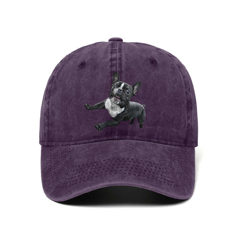 Gorra de béisbol ajustable para amantes del bulldog francés