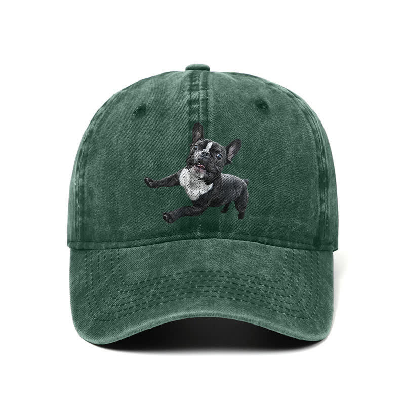 Gorra de béisbol ajustable para amantes del bulldog francés