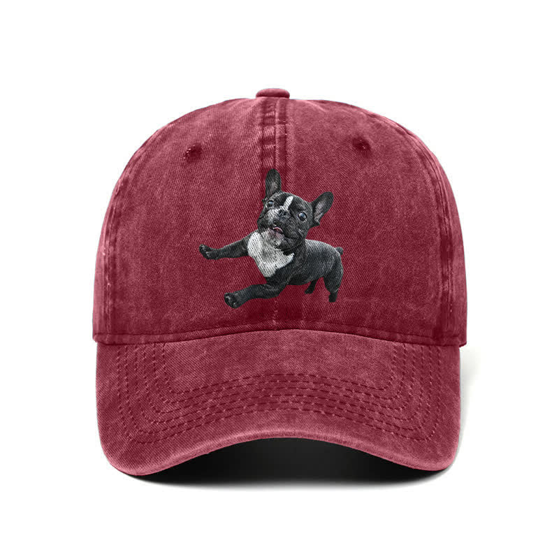 Gorra de béisbol ajustable para amantes del bulldog francés