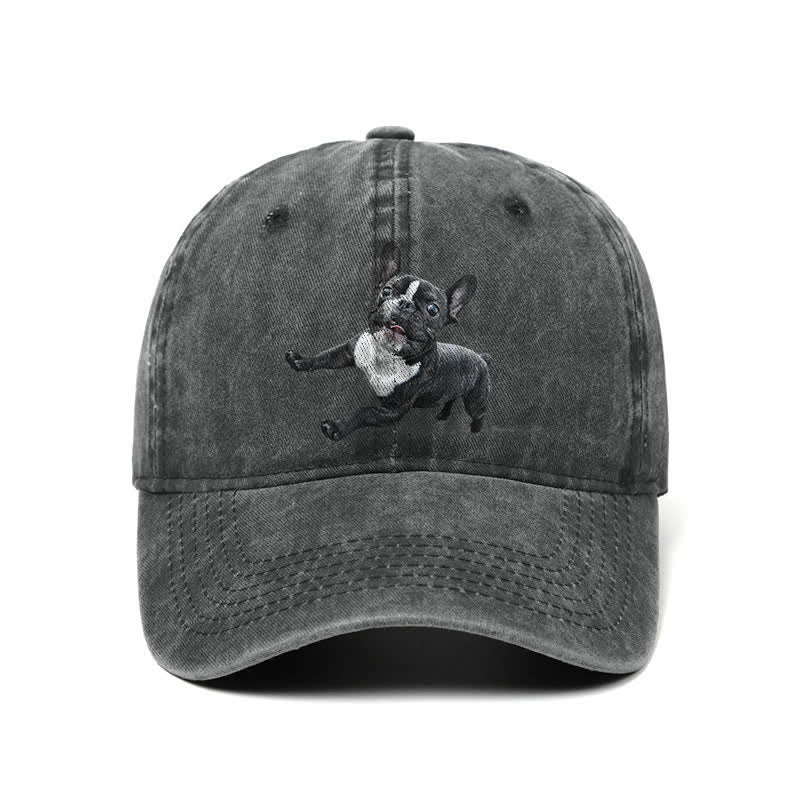 Gorra de béisbol ajustable para amantes del bulldog francés