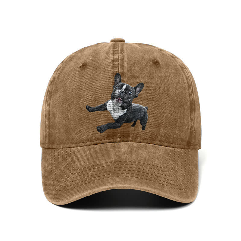 Gorra de béisbol ajustable para amantes del bulldog francés