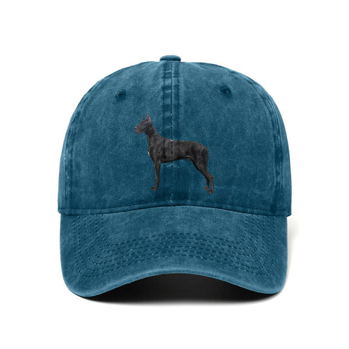 Gorra de béisbol ajustable para amantes de los perros dóberman