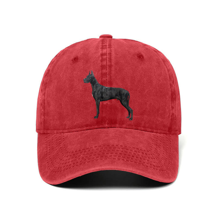 Gorra de béisbol ajustable para amantes de los perros dóberman