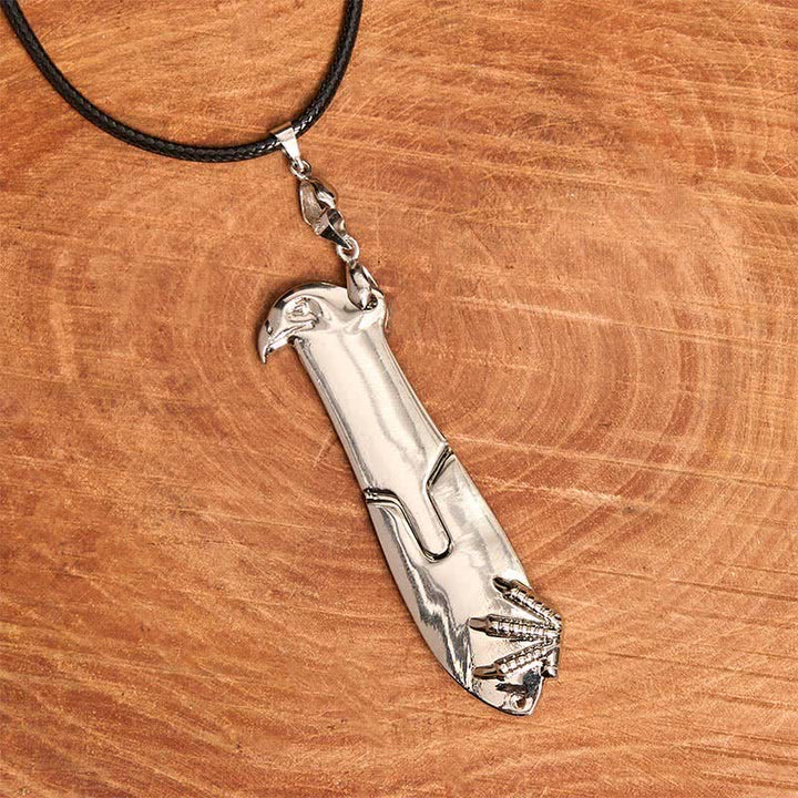 Collar con colgante multifunción y cuchillo oculto de Liberal Hawk