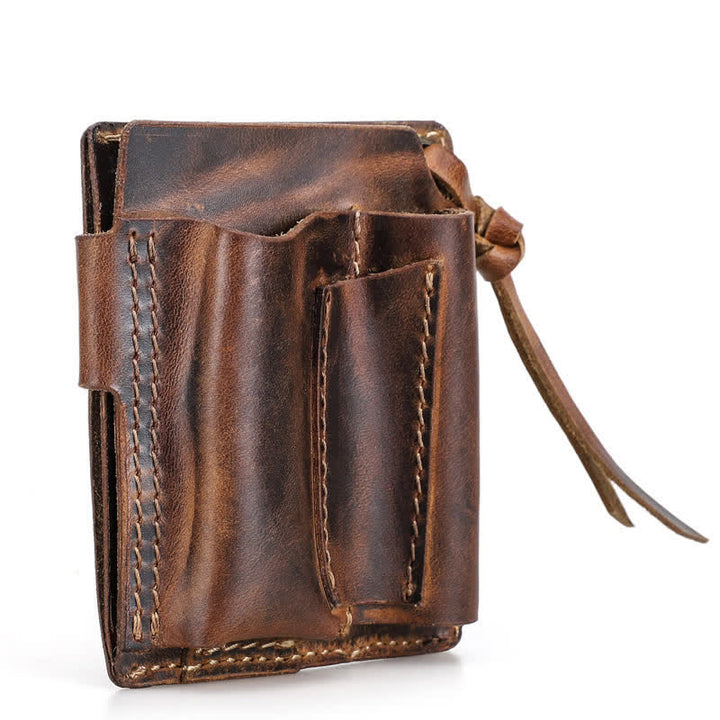 Cartera EDC con nombre personalizado, organizador de bolsillo, bolso de cuero para cinturón - image 12