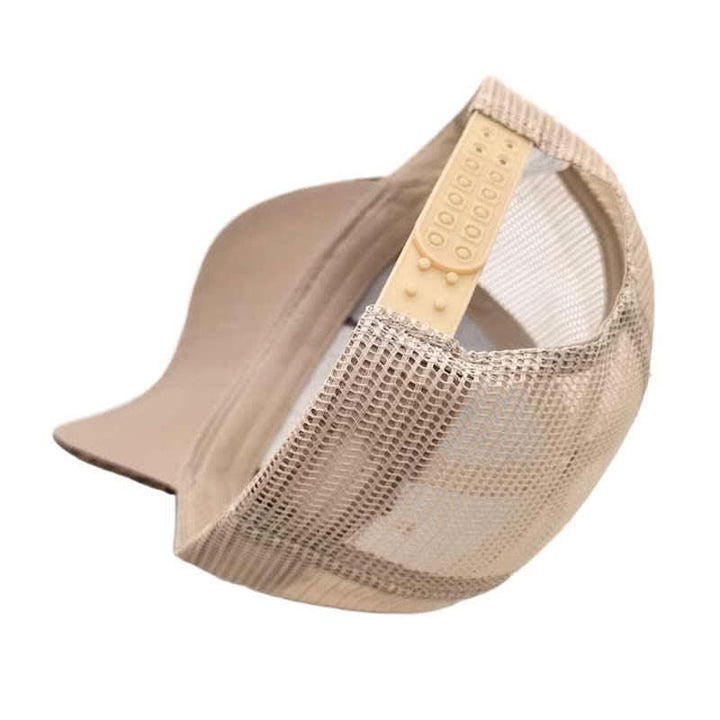 Gorra de malla bordada estilo Westerman con decoración de caballo en metal 3D plateado (Preventa) - image 4