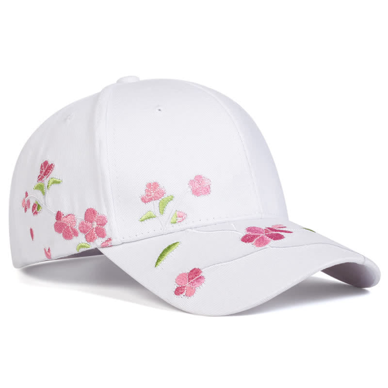 Gorra de béisbol ajustable con bordado floral en el lateral de color rosa - Rosa - Ajustable (aproximadamente 21 5/8"-22 7/8") - image 7