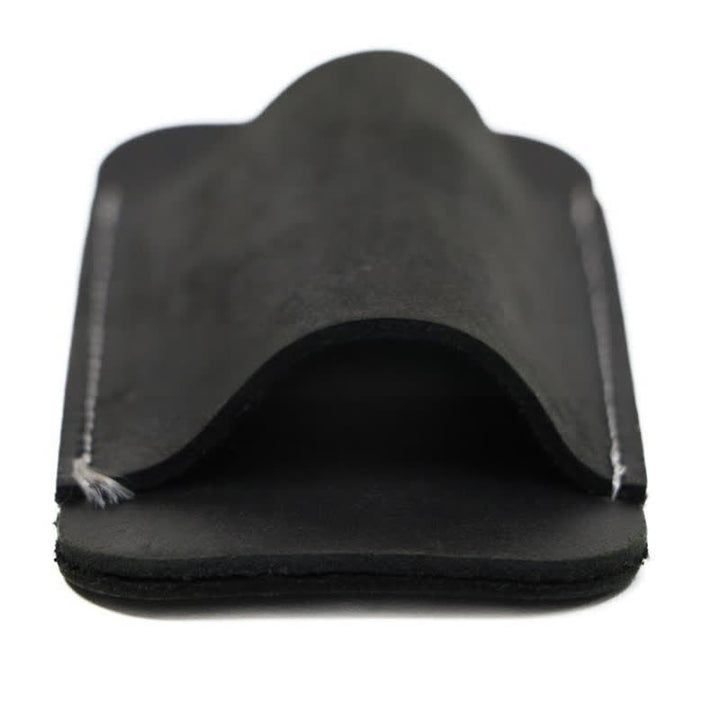 Bolsa de cinturón de cuero con funda para cuchillo plegable horizontal con apertura inferior - image 9