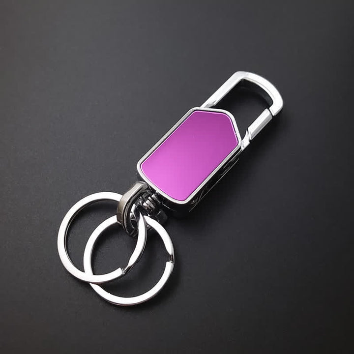 Llavero giratorio multifunción de 360 grados con cuchillo - Rosa - image 3