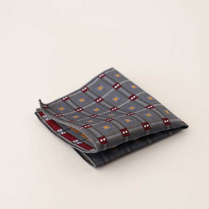 Pañuelo de bolsillo vintage para caballero con múltiples estampados para hombre - Estilo #6 - image 10